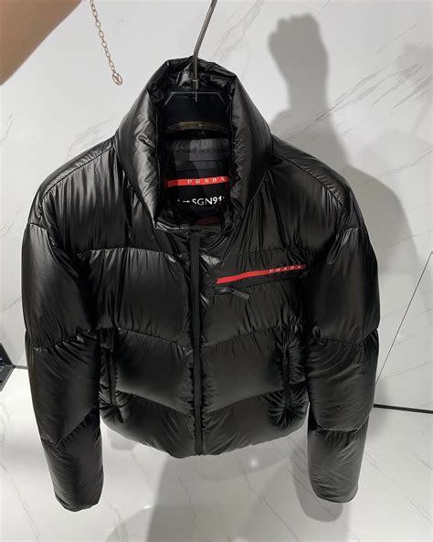 prada puffy|Prada re nylon puffer jacket.